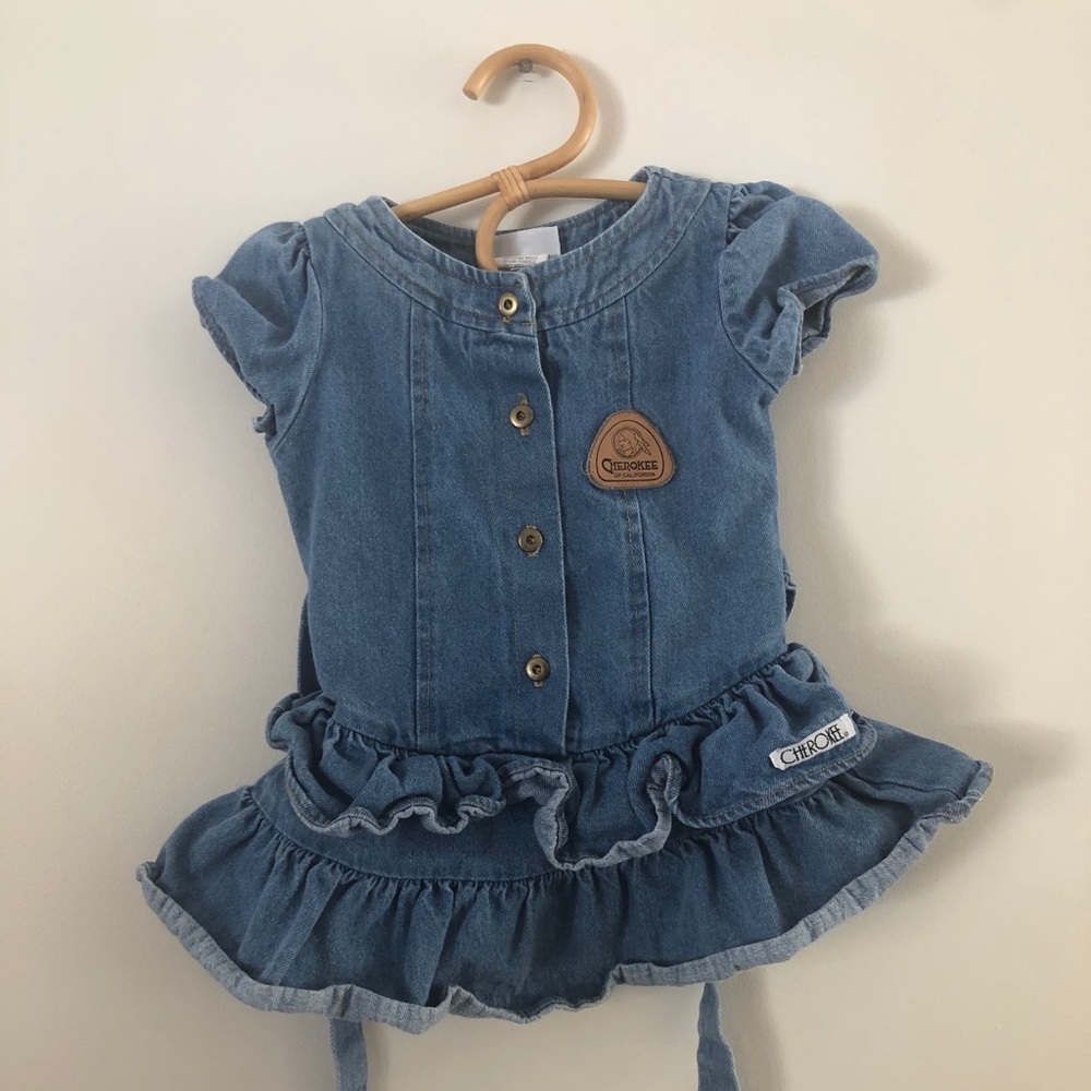 Vintage Cherokee Girls Ruffle Dress